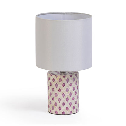 Merlot - Capiz Shell Table Lamp - Pink