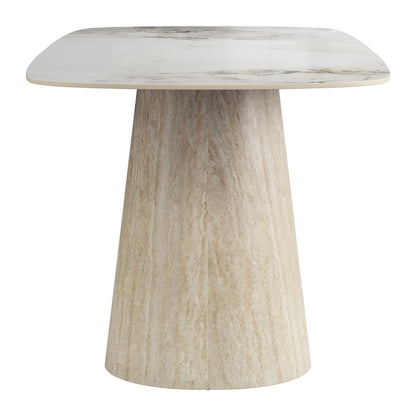 Nooka - Dining Table - White / Natural