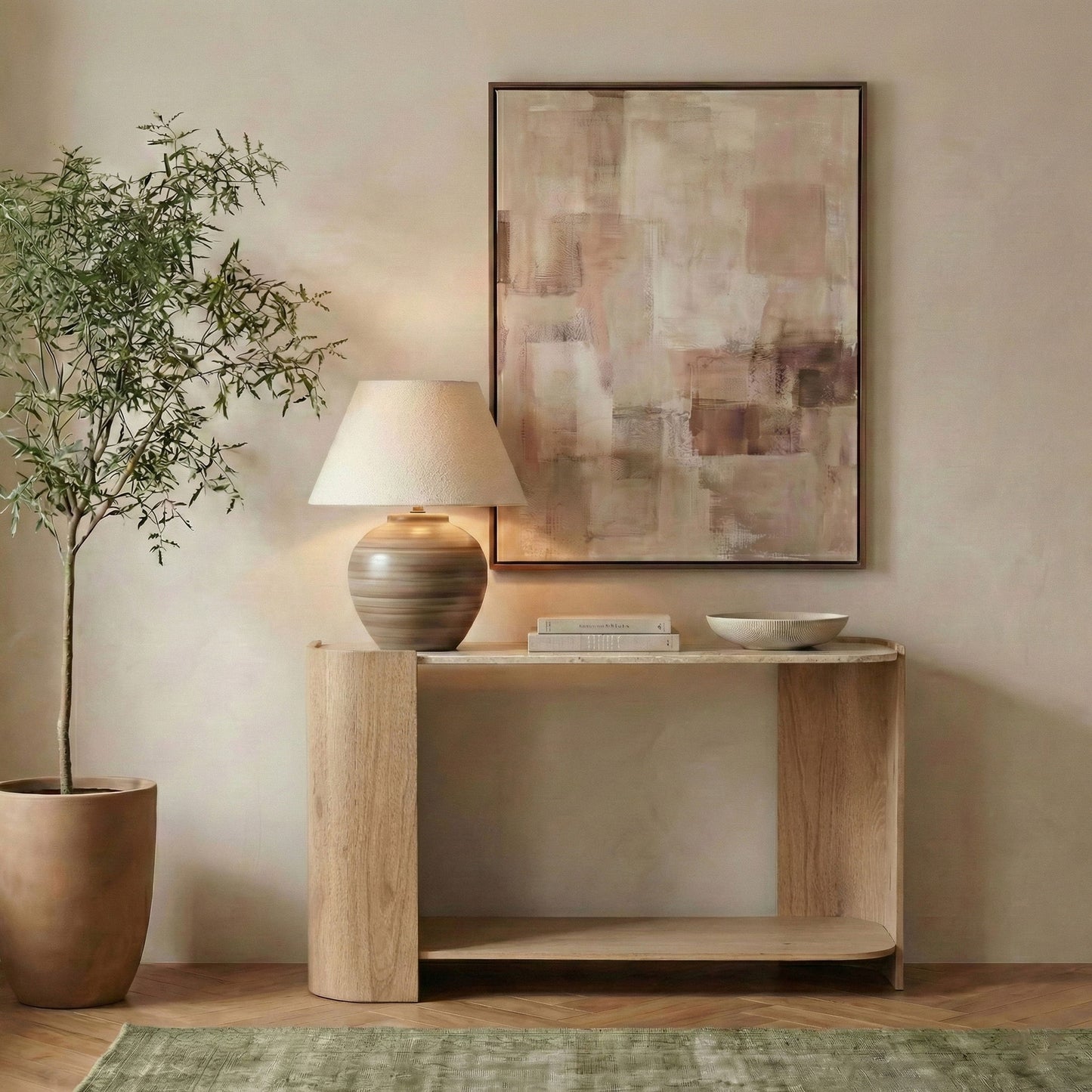Calabria - Marble And Oak Wood Table