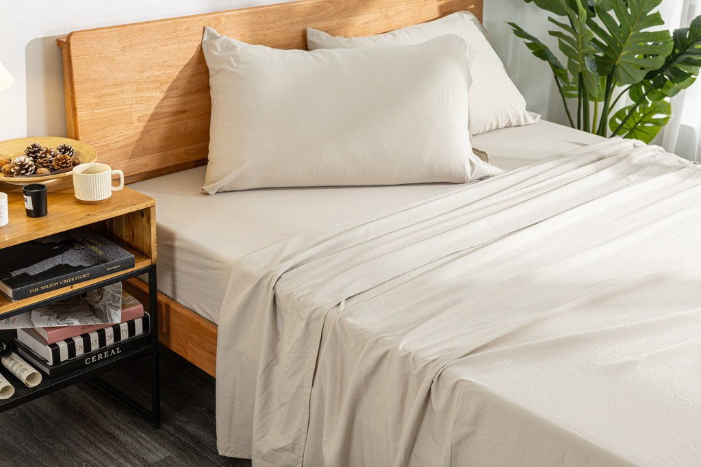 MLILY Soft Washed Sheet Set