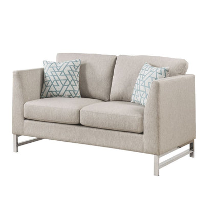 Varali - Loveseat - Beige Linen