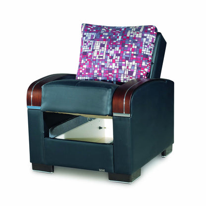 Ottomanson Mobimax - Upholstered Convertible Armchair With Storage