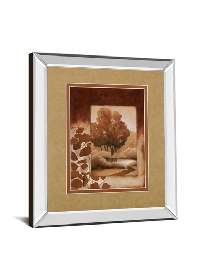 Mirrored Frame Fall Vignette I By Carol Robinson - Red
