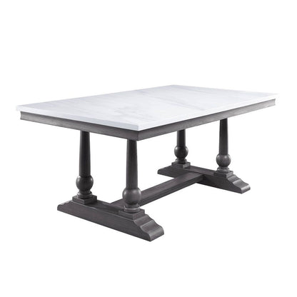 Yabeina - Dining Table - Marble Top Top & Gray Oak