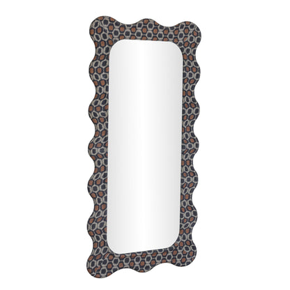 Charlene - 39" x 75" Squiggle Wall Mirror - Biologic Print
