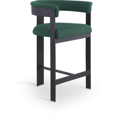 Romeo - Boucle Counter Stool With Black Base (Set of 2)