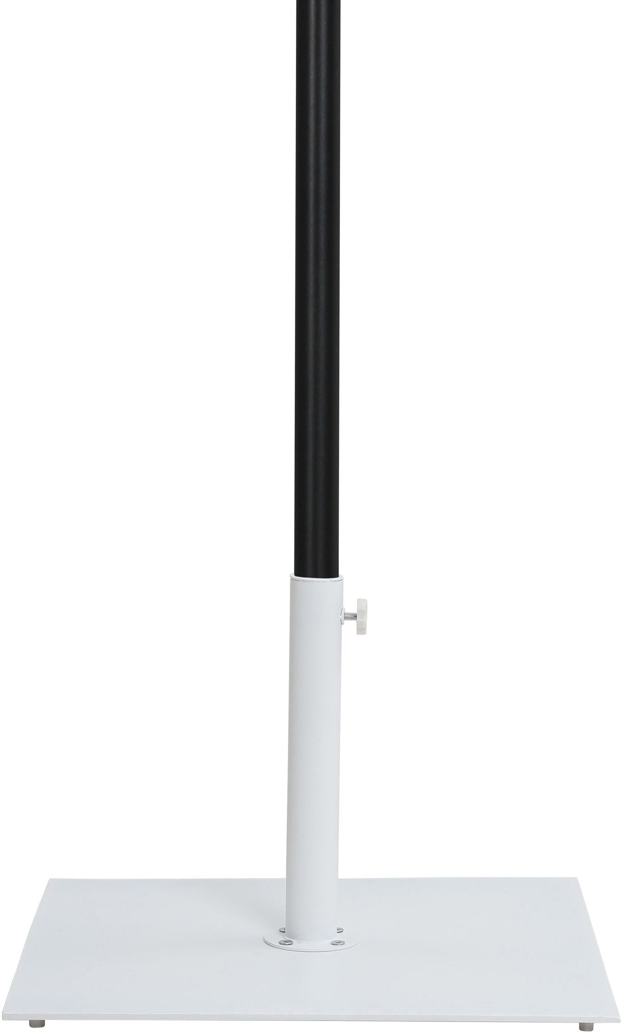 Amalfi - Aluminum Patio Umbrella - White Base / Black Pole