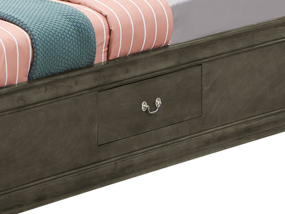 Glory Furniture - Louis Phillipe - Bookcase Storage Bed