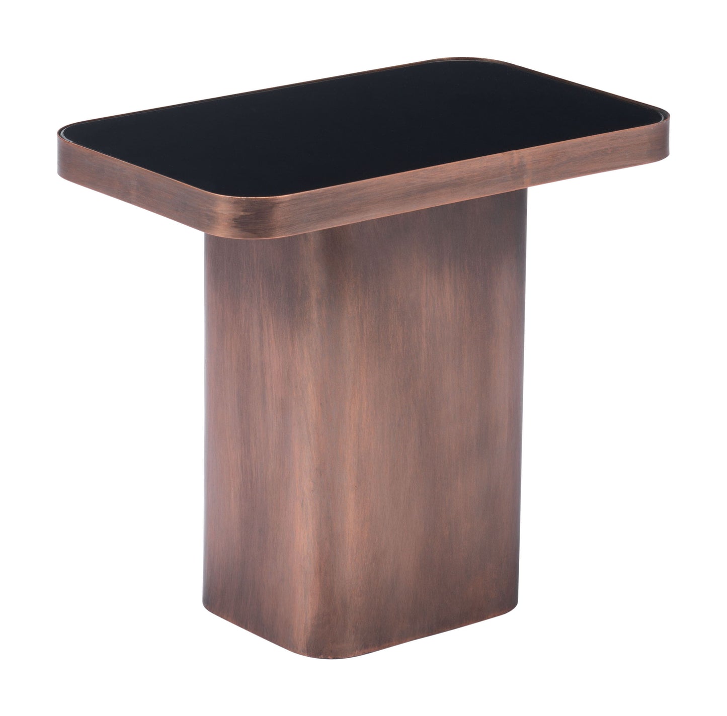 Marcos - Side Table - Black / Antique Bronze