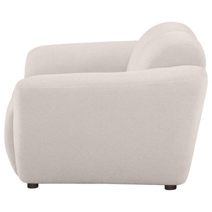 Destino - Chenille Upholstered Splayed Arm Accent Chair - Greige
