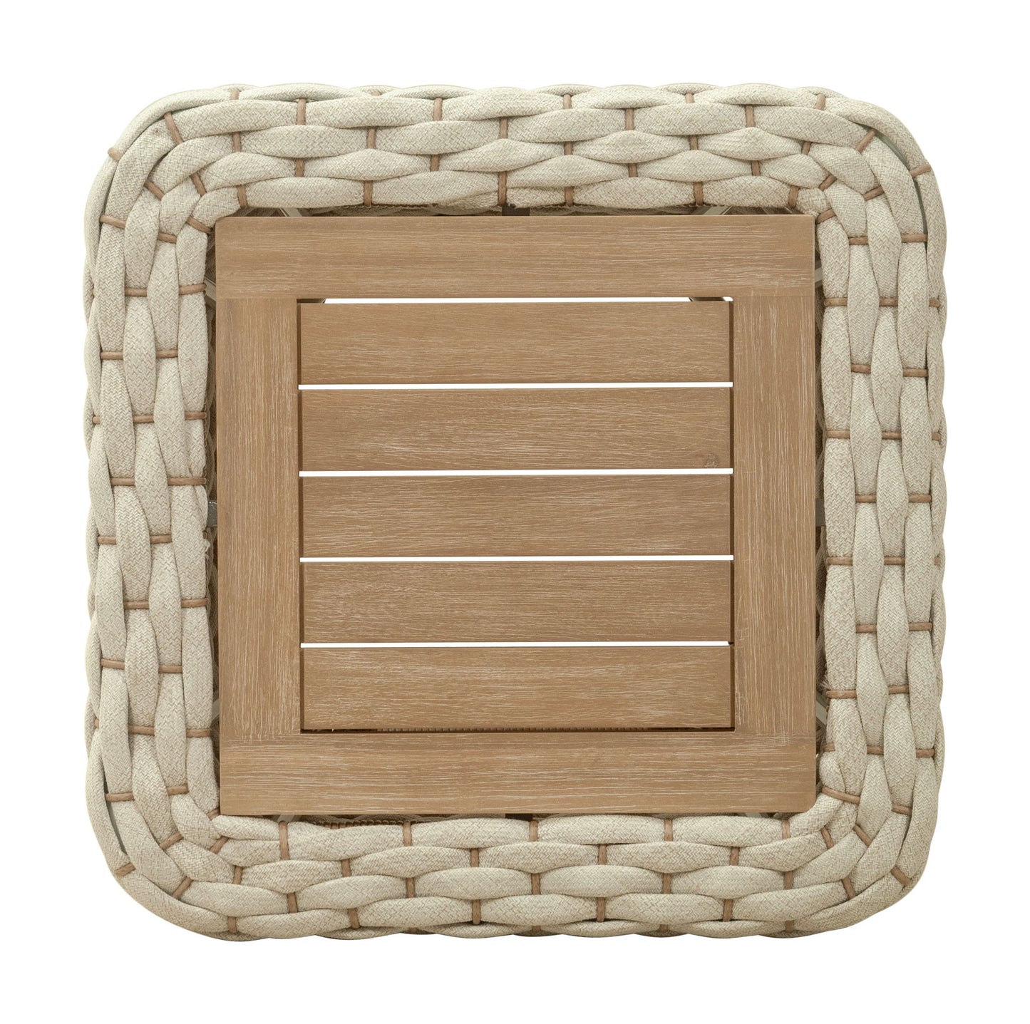 Antul - Outdoor Coffee Table - White & Natural