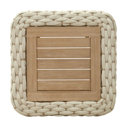 Antul - Outdoor Coffee Table - White & Natural