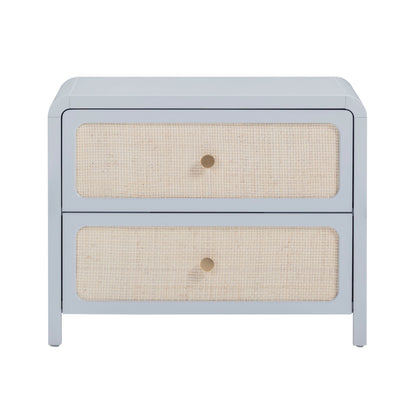 Patty - Rattan 2-Drawer Nightstand