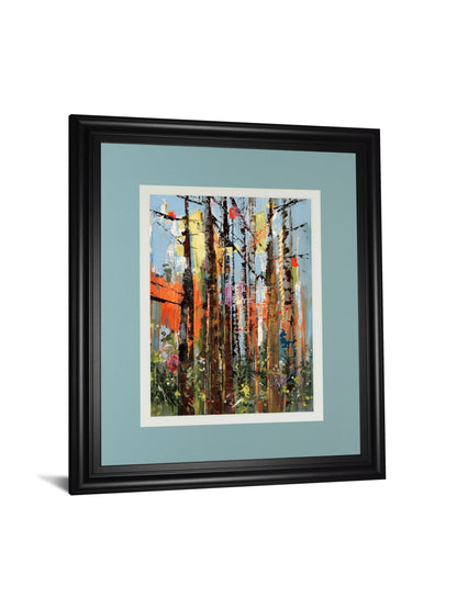 Eclectic Forest By Rebecca Meyers - Framed Print Wall Art - Red