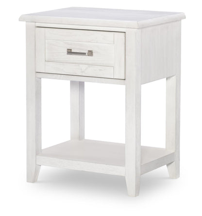 Ashton - One Drawer Nightstand - Bleached Linen