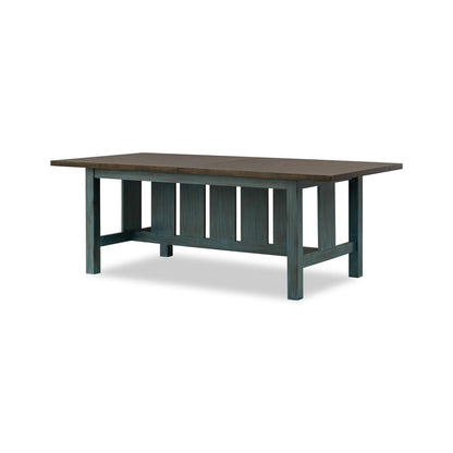 Lake House - Trestle Dining Table - Sea Glass And Dried Tobacco