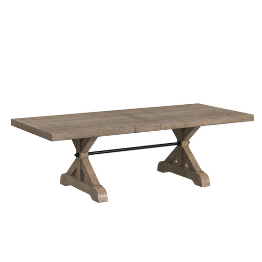 Yellowstone - Dining Table With 2X12"" Leaves - Gray