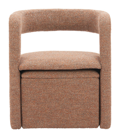 Atria - Accent Chair & Ottoman - Tawny Brown