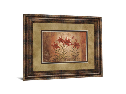 The Lily Style By Vivian Flasch - Framed Print Wall Art - Light Brown