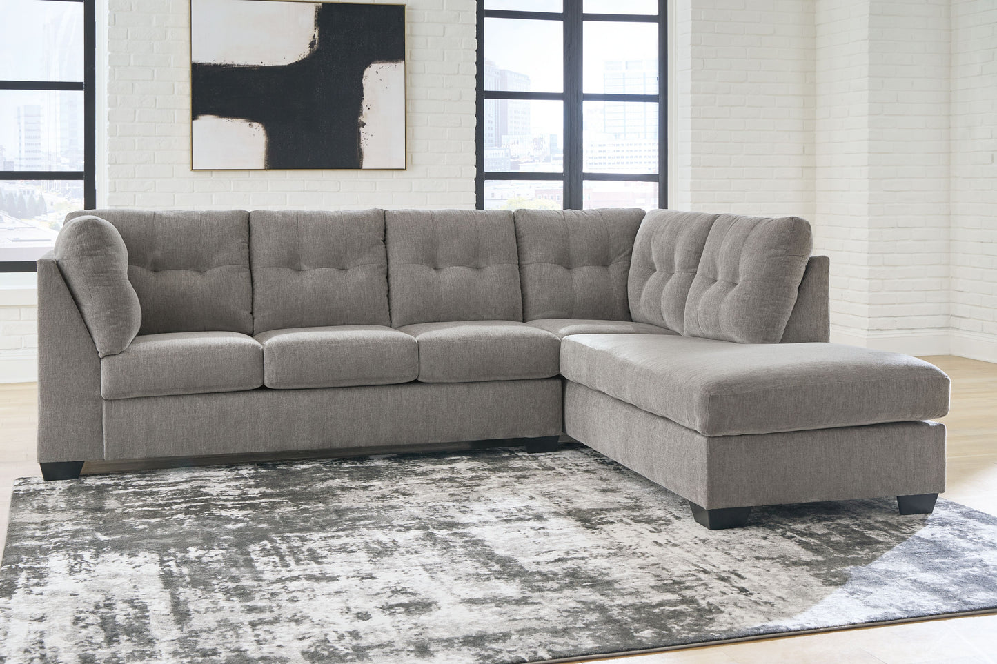 Lanelly - Alloy - 2-Piece Sectional With Raf Corner Chaise