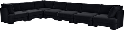 Hammond - Velvet Performance Fabric Upholstered 7 Piece Sectional