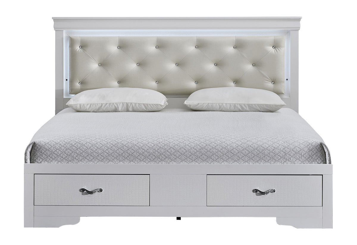Glory Furniture - Lorana - Storage Bed With LED