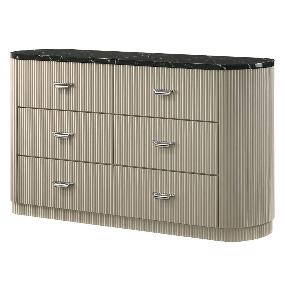 Travonte - Dresser - Gray / Beige