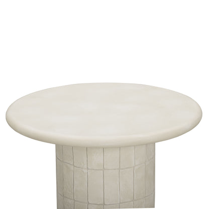 Fafo - Indoor/Outdoor Concrete Side Table - Beige