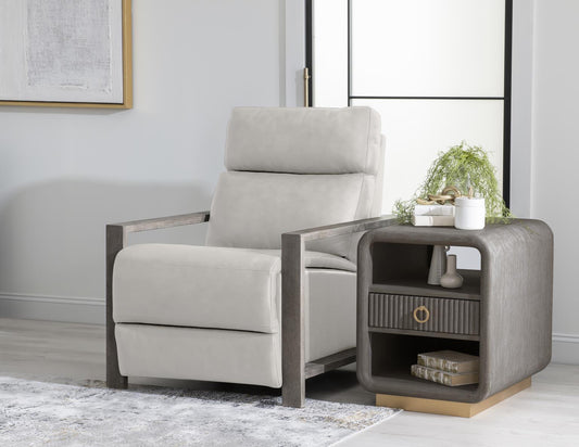 Luna Ravello - Wood Arm Recliner