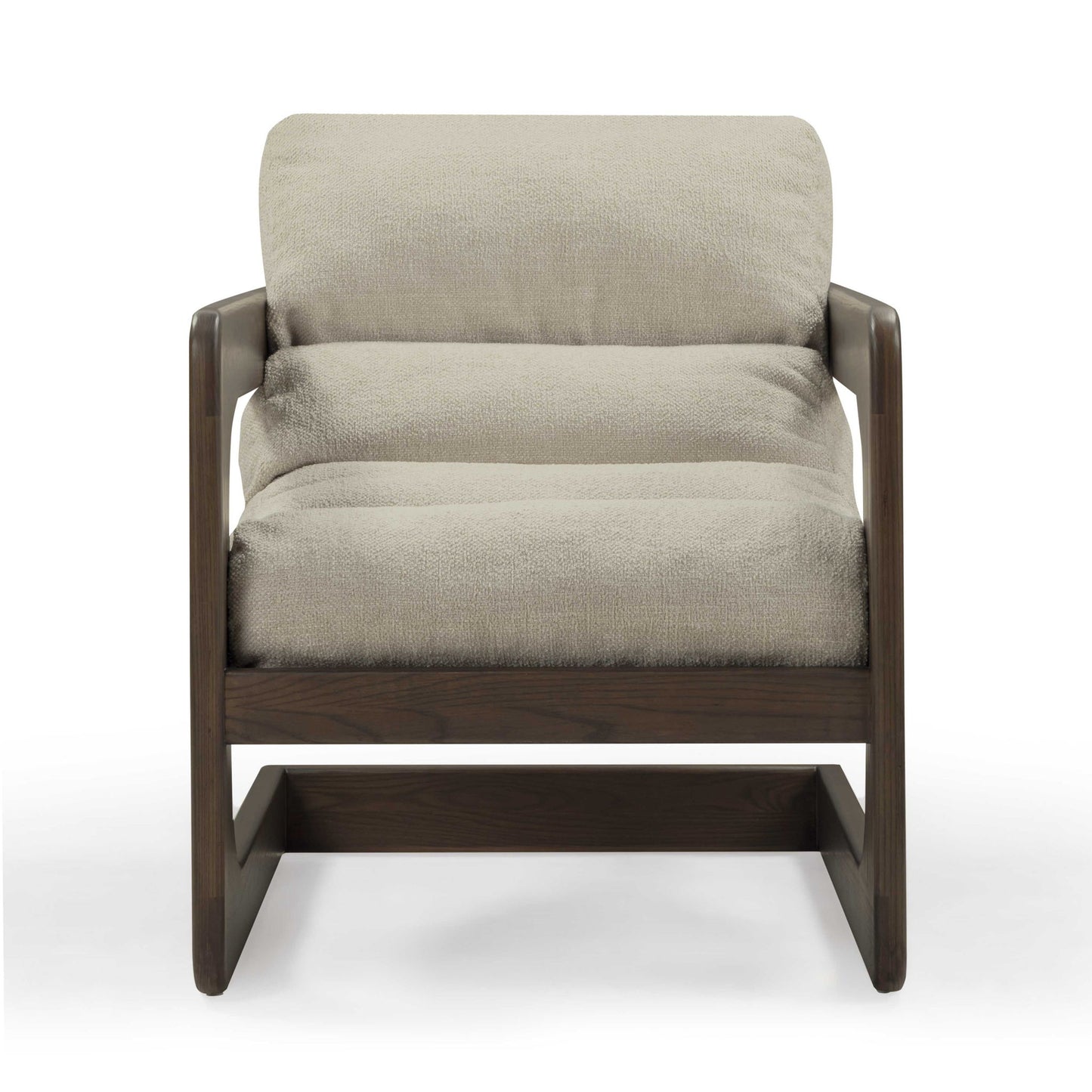 Palma - Textured Weave Accent Chair With Brown Base