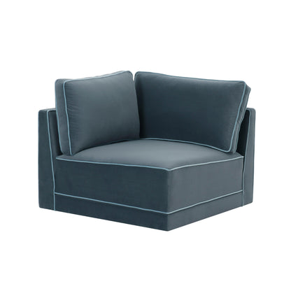 Willow - Corner Chair - Misty Blue