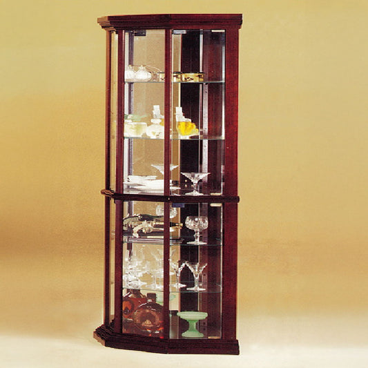 Huxley - Curio Cabinet Corner) - Cherry