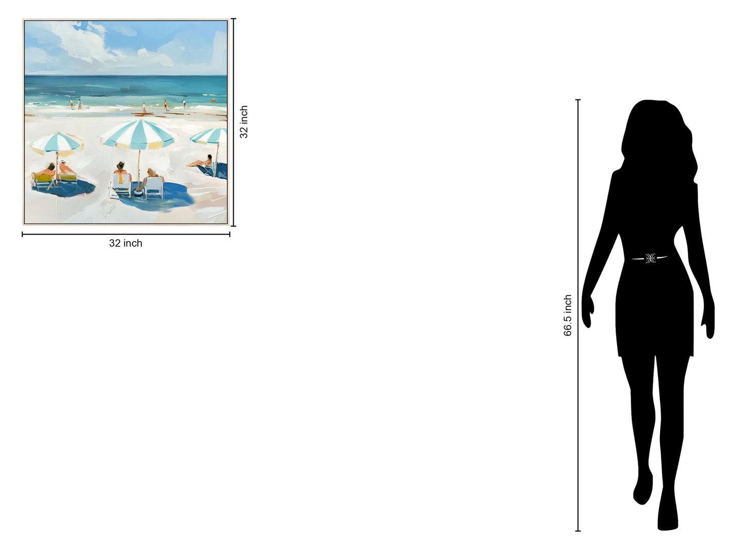 Seaside Retreat - 32" x 32" Framed Wall Art