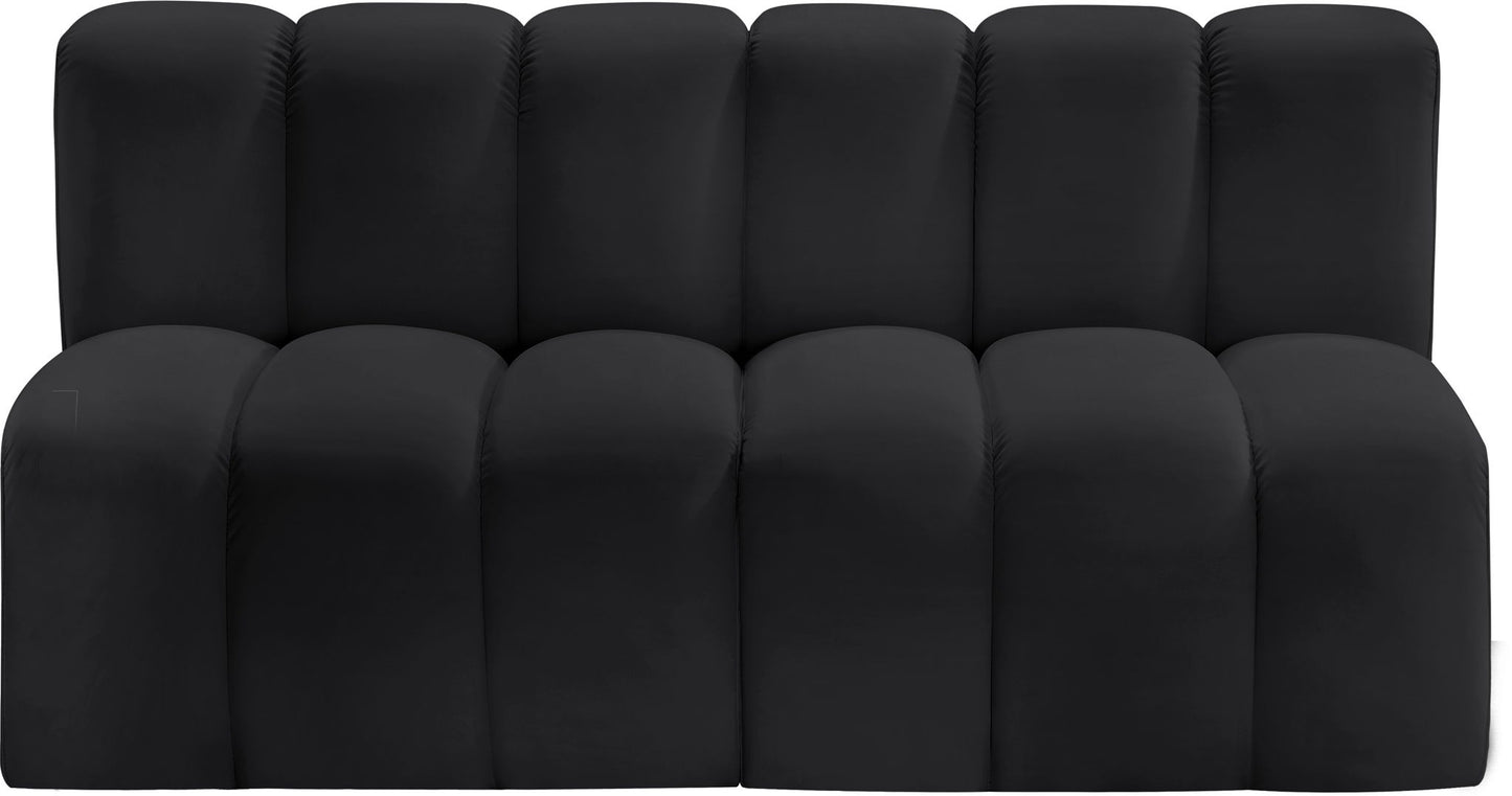 Arc - Faux Leather 2 Seats Modular Sofa