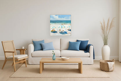 Seaside Retreat - 32" x 32" Framed Wall Art