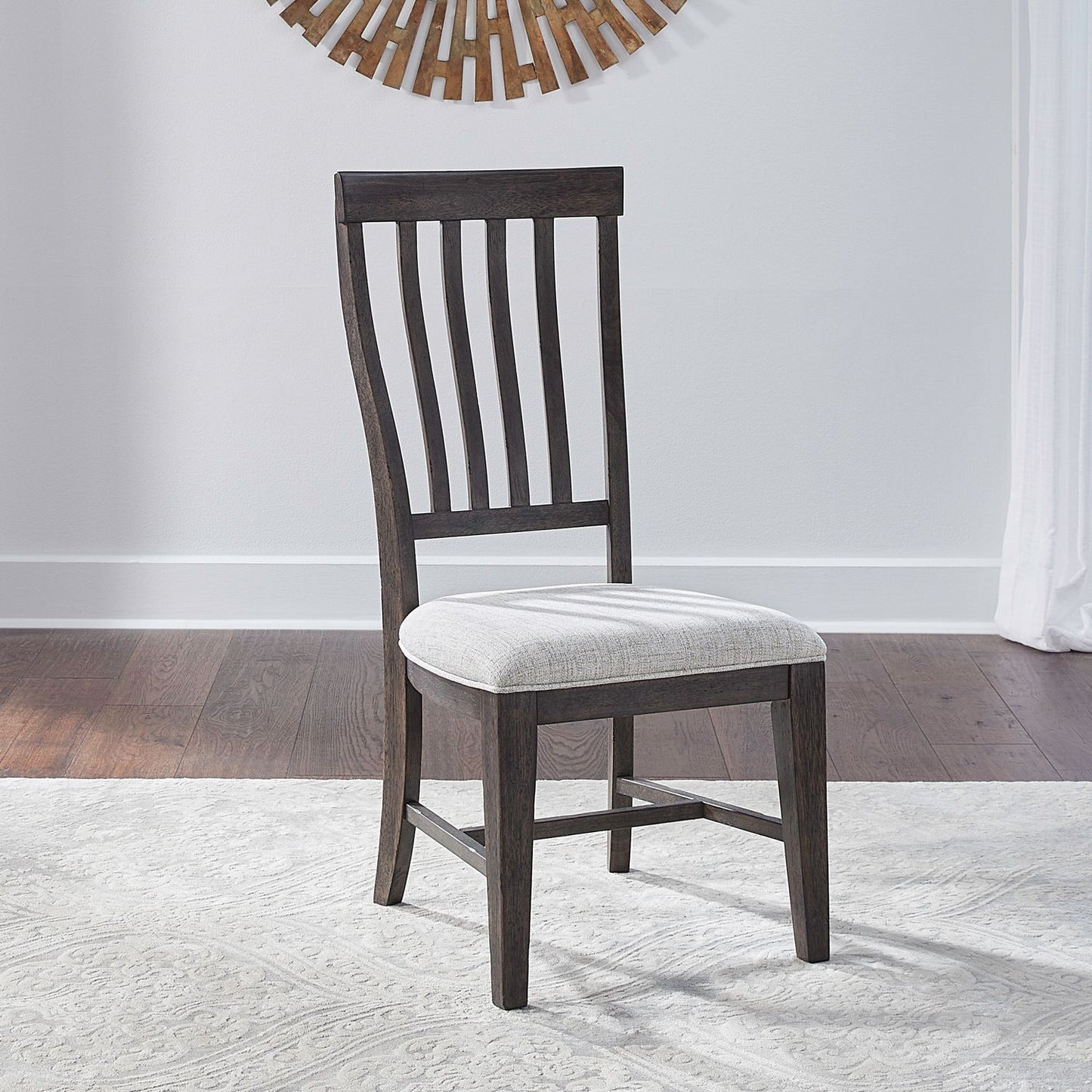 Grant Park - Slat Back Side Chair (RTA) - Brown