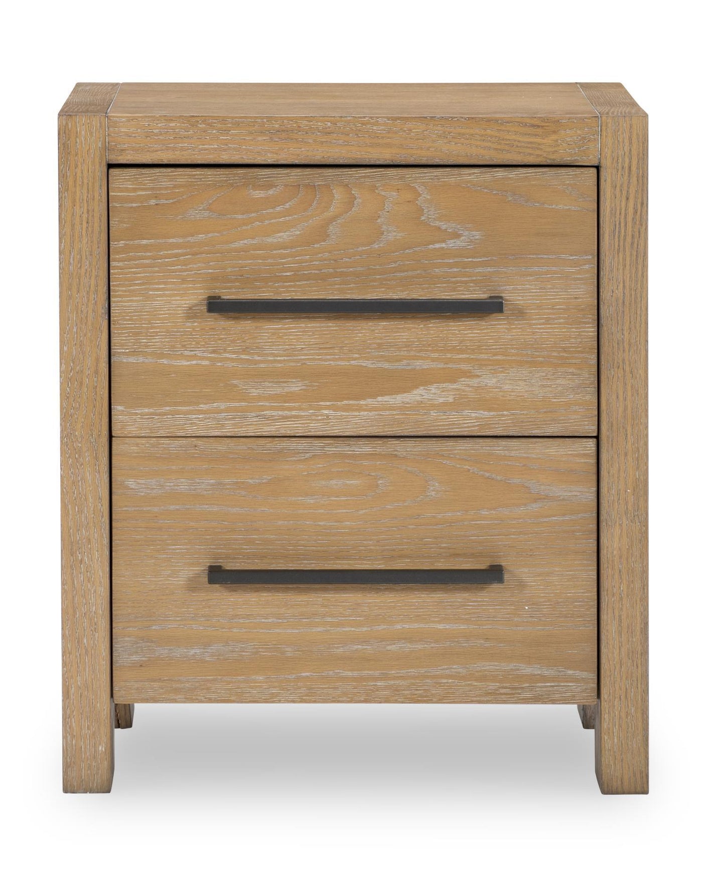 Horizons - 2 Drawers Nightstand - Weathered Oak