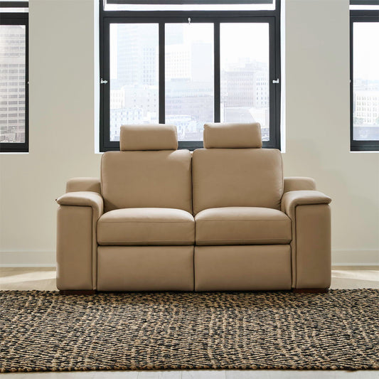 Armon - Loveseat With Power Footrest & ZG - Oslo Fawn