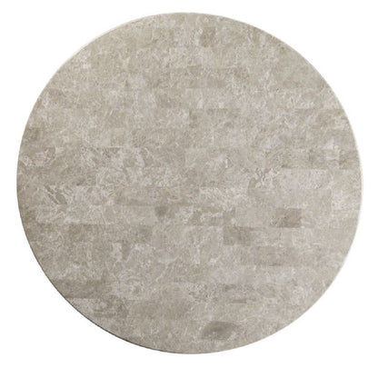 Karsen - Dining Table With Marble Top - Natural Marble Top & Rustic Oak