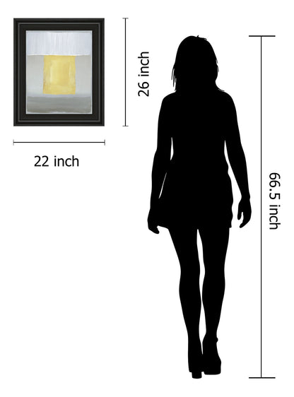 Halflight Il By Caroline Gold - Framed Print Wall Art - Yellow