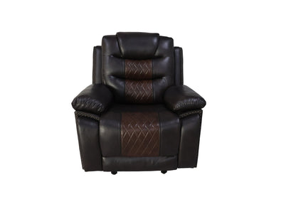 Nikko - Glider Recliner With Power Footrest - Brown