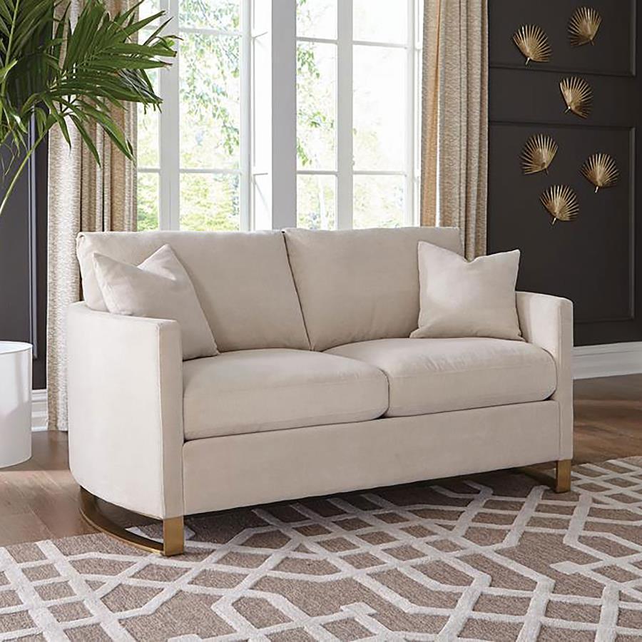Corliss - Upholstered Arched Arm Loveseat
