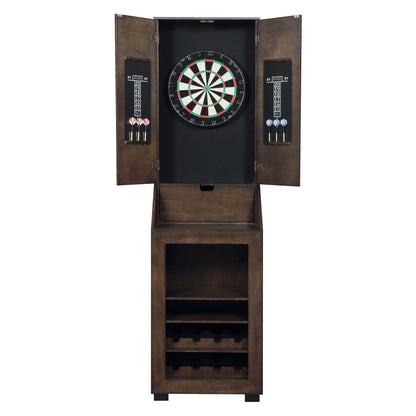 Bone - Dartboard Cabinet Ssg-120405 Cabinet With Dartboard - Dark Brown