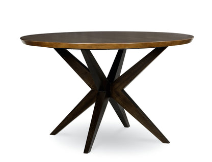 Kateri - Round Ped Table - Dark Brown