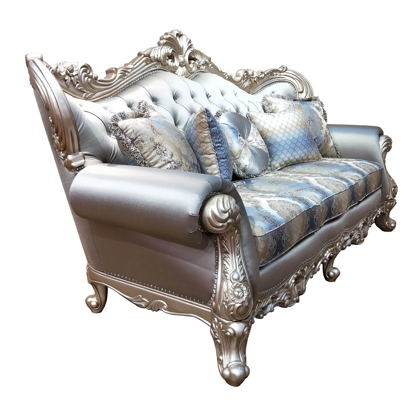 Ariel - Sofa And Loveseat - Silver