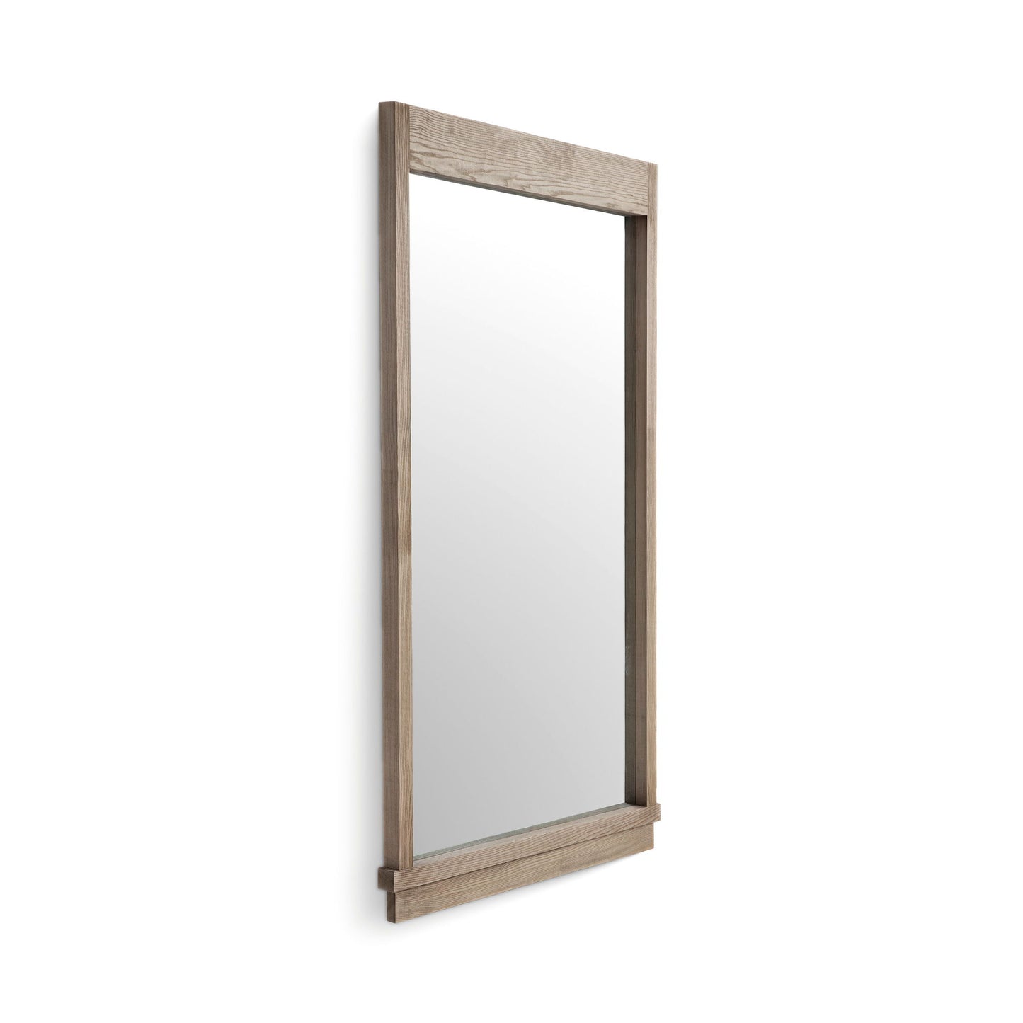 Aimee - Solid Brushed Wooden Ash Mirror - Natural