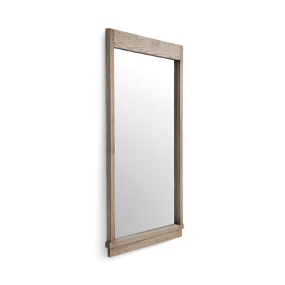 Aimee - Solid Brushed Wooden Ash Mirror - Natural