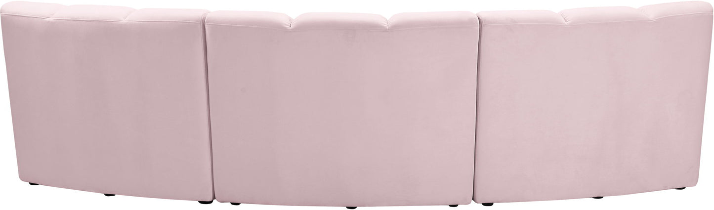 Infinity - 3 Piece Velvet Modular Sectional