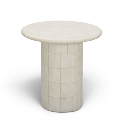 Fafo - Indoor/Outdoor Concrete Side Table - Beige