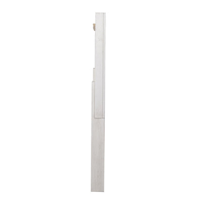 Mirage - King Travertine Panel Headboard - Wirebrushed White